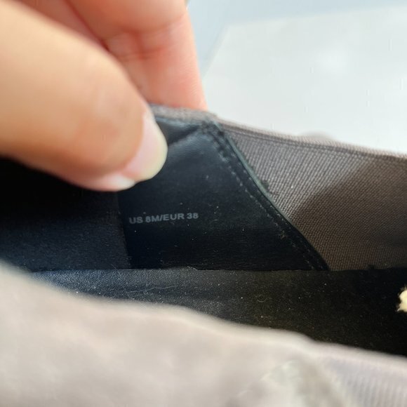 Vince Womens Suede Slip On Platform Warren Sneakers‎ Gray White Size 8US 38EU - Picture 7 of 7